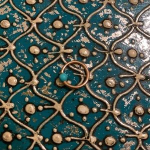 BVLA rose gold captive bead ring